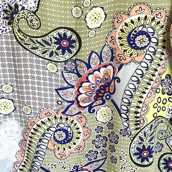 SPENSE  Floral Paisley Blouse Short Sleeve Top Women’s Size XL Size X-Large 1X - Picture 4 of 16